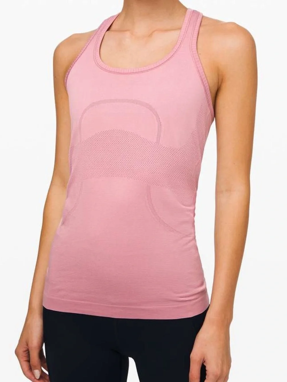 Lululemon Swiftly Tech Racerback Tank Size 6 Pink Taupe Dusty Rose Athletic Top - Picture 2 of 3
